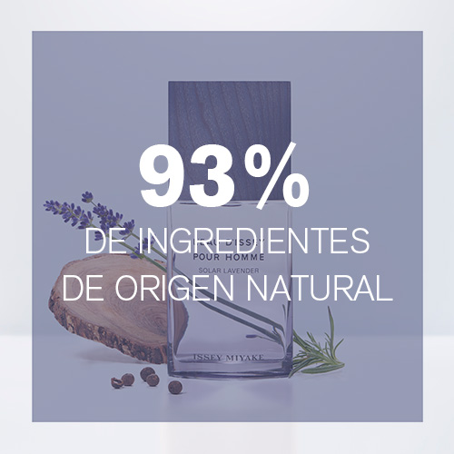93 % de ingredientes de origen natural