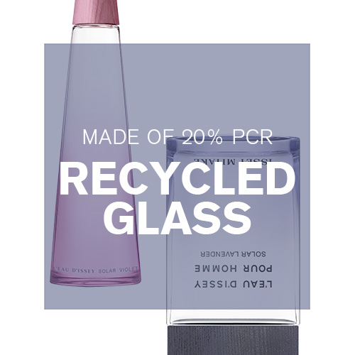 Made of 20% PCR recycled glass