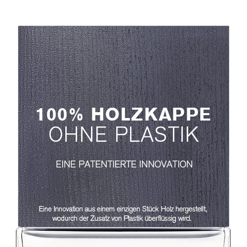 100% Holzkappe ohne Plastik 