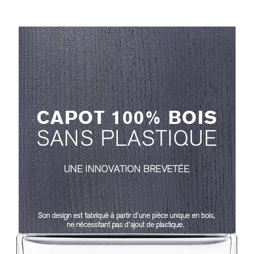 Capot en 100 % bois sans plastique