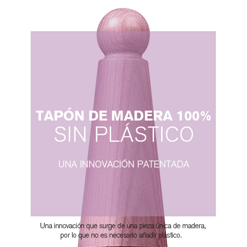 Tapón de madera 100 % sin plástico