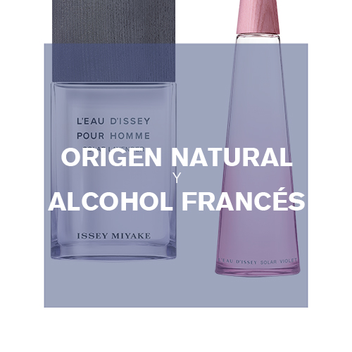Origen natural y alcohol francés